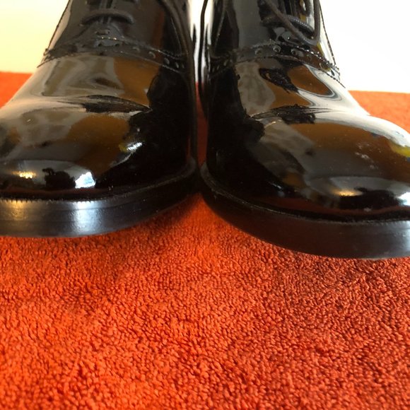 New Men's Cole Haan Patent Leather Lace Up Shoes 12M - Picture 11 of 12